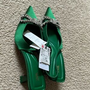 Brand new Zara Festive slingbacks
